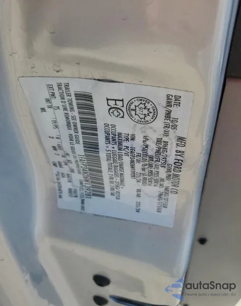 2006 Ford Focus Zx4 из США, поврежденный, VIN 1FAFP34N26W139281